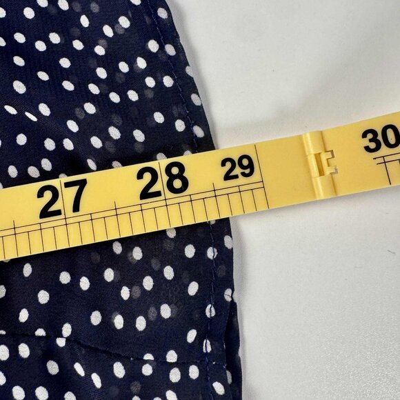 Torrid Navy Polka Dot Cold Shoulder Chiffon Dress – Size 2 (2X) - Picture 7 of 7